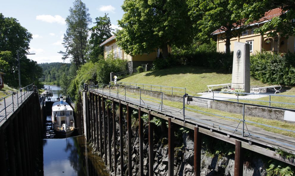 Ørje sluseanlegg. Foto: Ulf I. Gustafsson Riksantikvaren