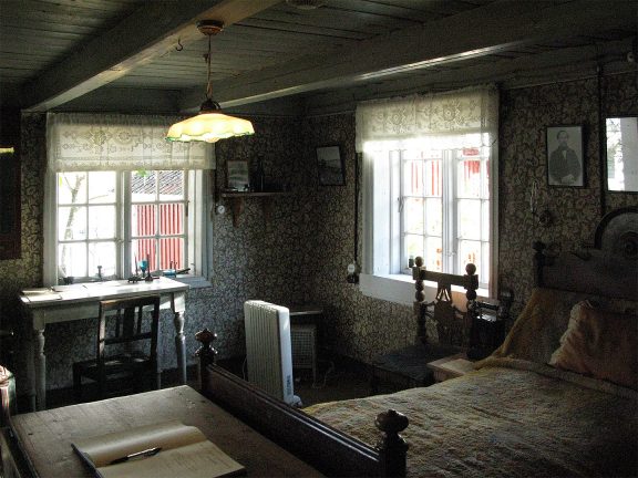 Stuen som også var Edvard Munchs soverom. Foto: Ingeborg Magerøy Riksantikvaren