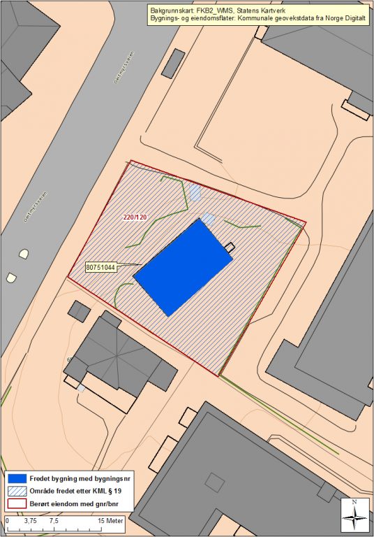 Kart over Løkkeberg