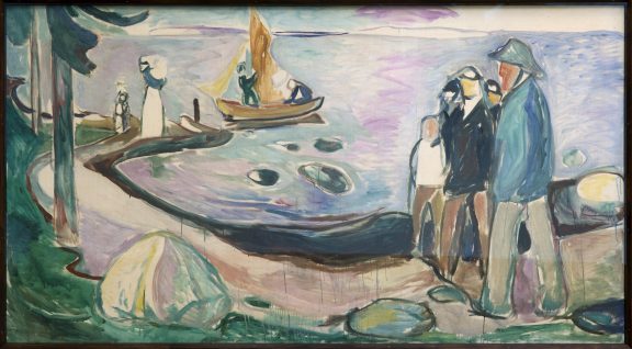 Ett av Edvard Munchs bilder i spisesalen. Foto: Dagfinn Rasmussen Riksantikvaren