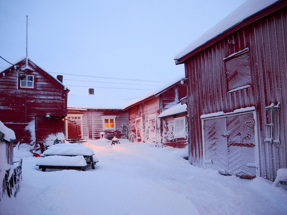 Tuomainengården vinteren 2015. Foto: Renate Martinussen/Varanger museum