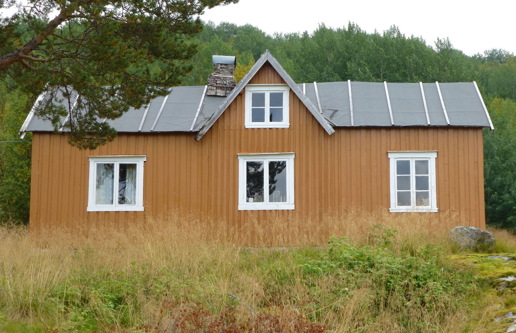 Våningshuset på gården Tuva på Hamarøy i Nordland