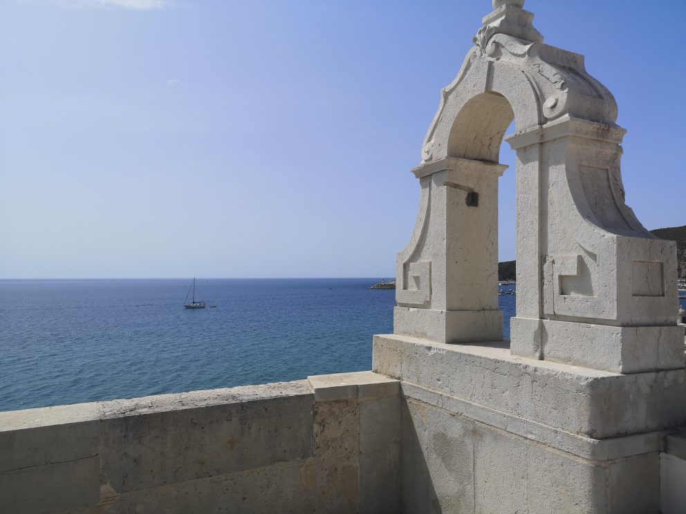 Utsikt fra fortet i Sesimbra, Portugal