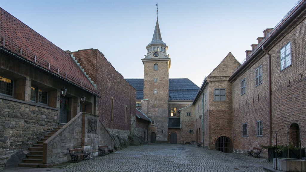 Bilde av Akershus Festning, Slottsgård mot Sør. Foto: Dagfinn Rasmussen