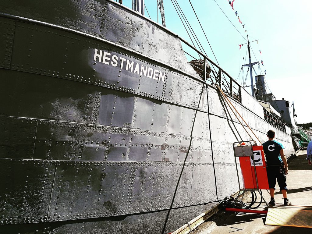 Bilde av D/S Hestmanden i Arendal. Foto: Siri Wolland, Riksantikvaren