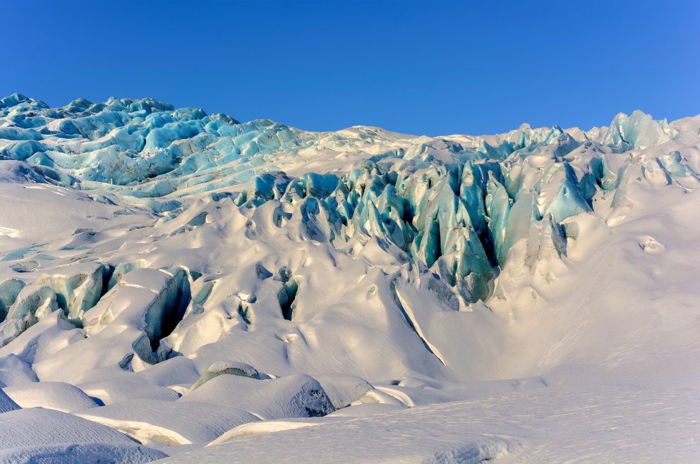 Bilde av Vatnajökull (Fláajökull) på Island. Fotografert av Thorvardur Arnason