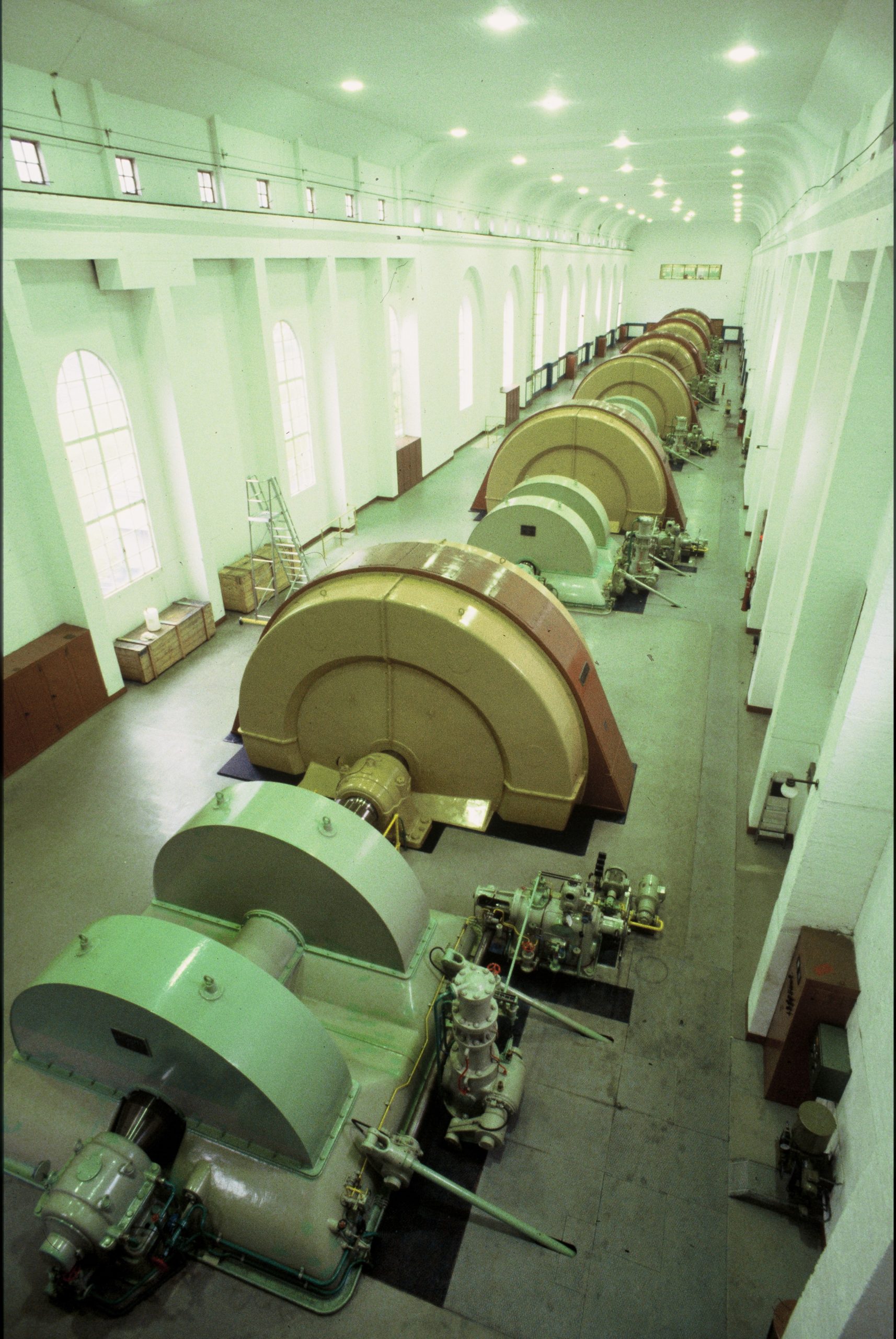 Glomfjord kraftverk - maskinsal