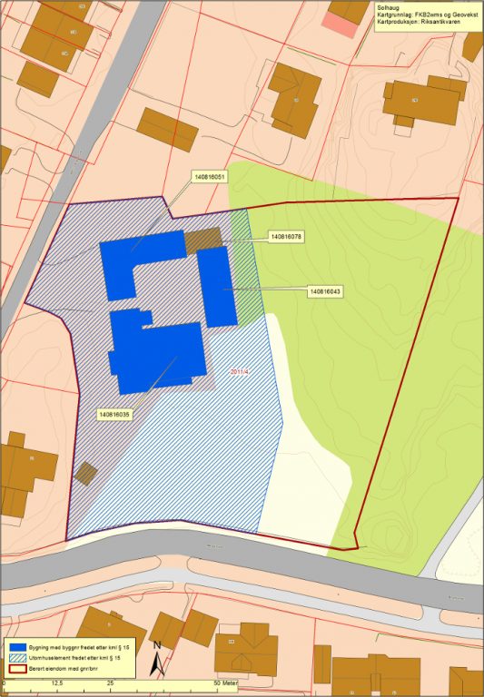 Kart over Solhaug