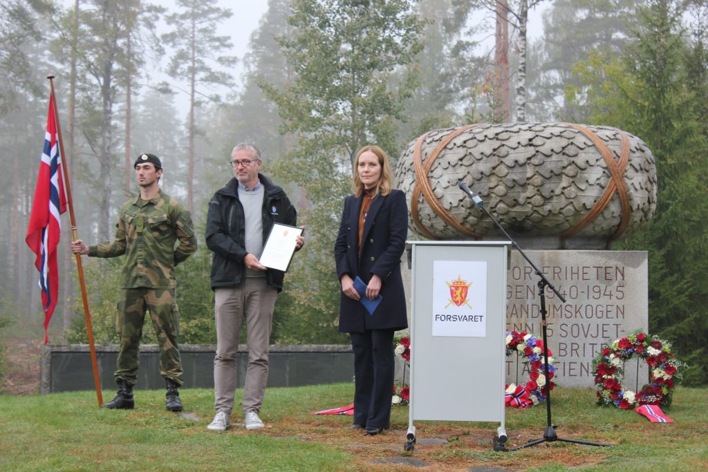 Fredingsmarkering på Trandum 1