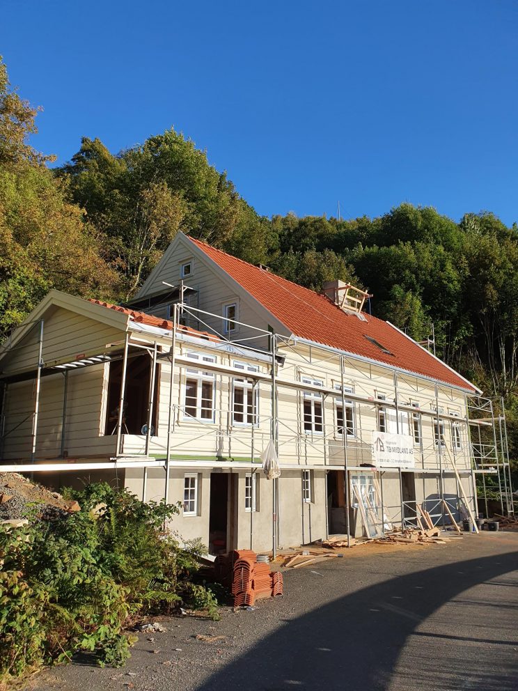 Mørkedalshuset i Rekefjord etter renovering.