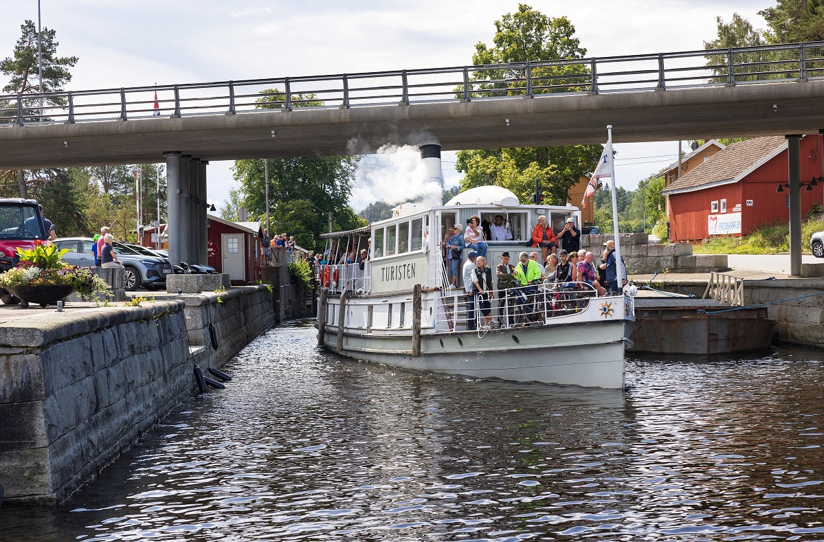 DS Turisten, en dampbåt på Haldenkanalen.