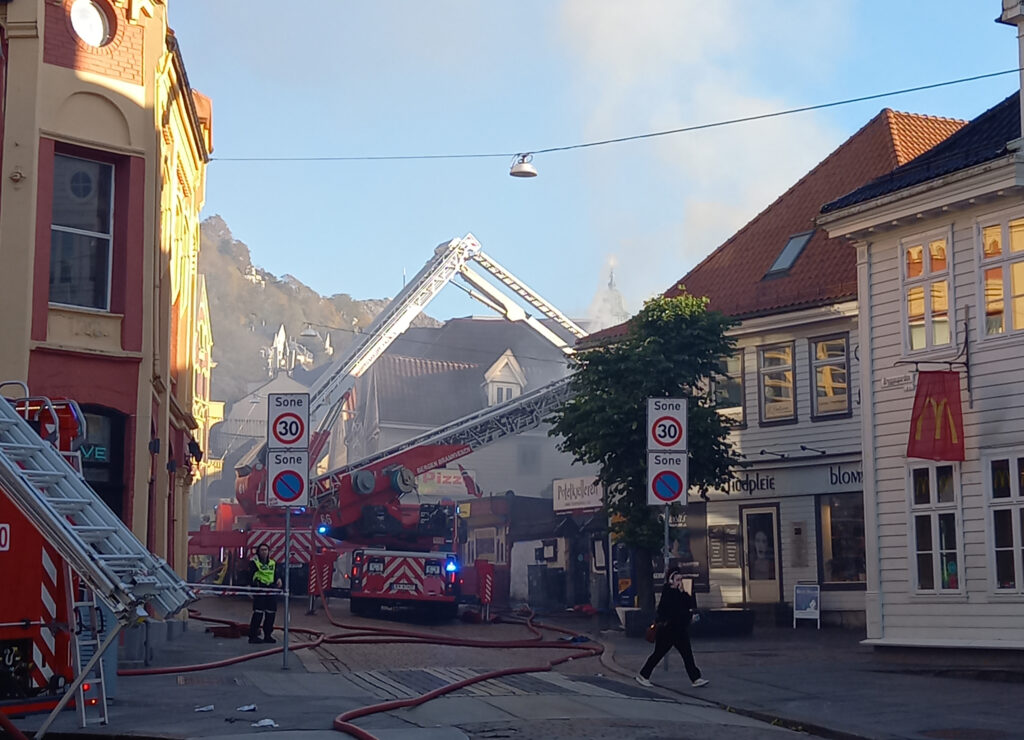 Brann i Vågsbunnen.