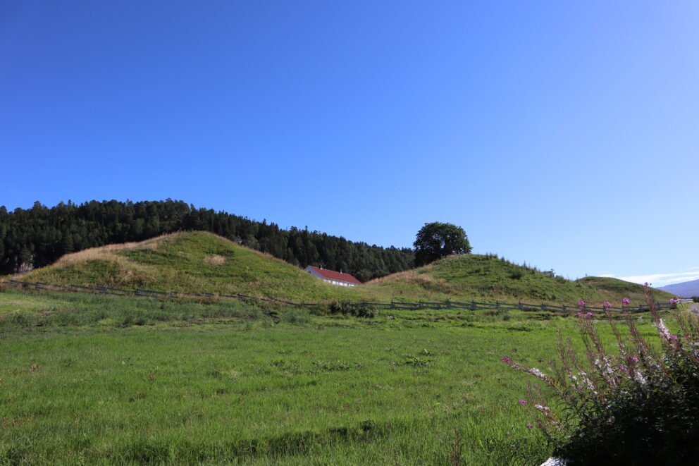 Gravhaugen Herlandshaugen på Leka.