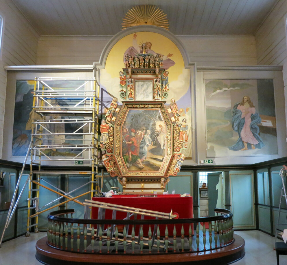 Forundersøkelser i Malvik kirke.