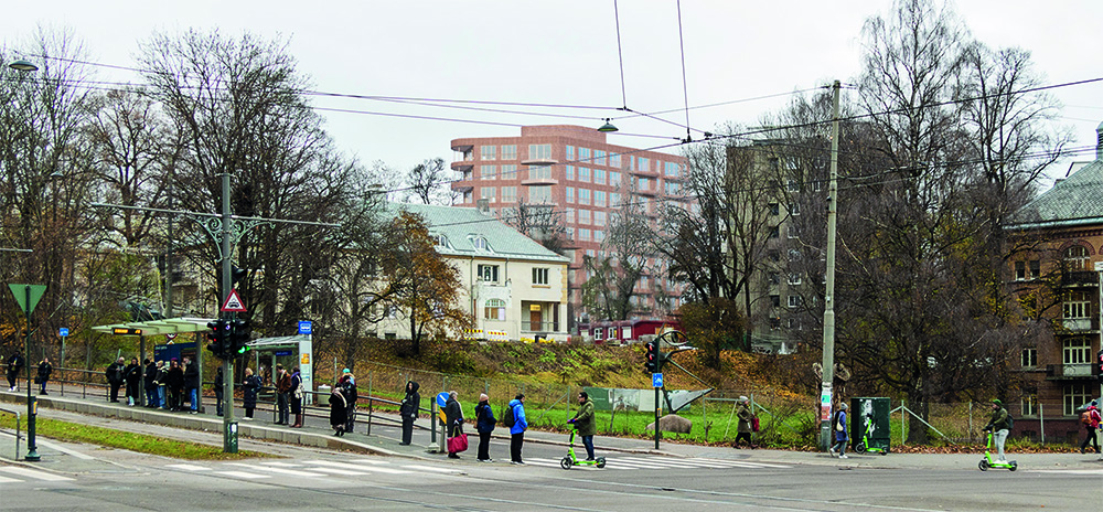 Illustrasjon av nye blokker ved Nedre Ullevål. Riksantikvaren har innsigelse.