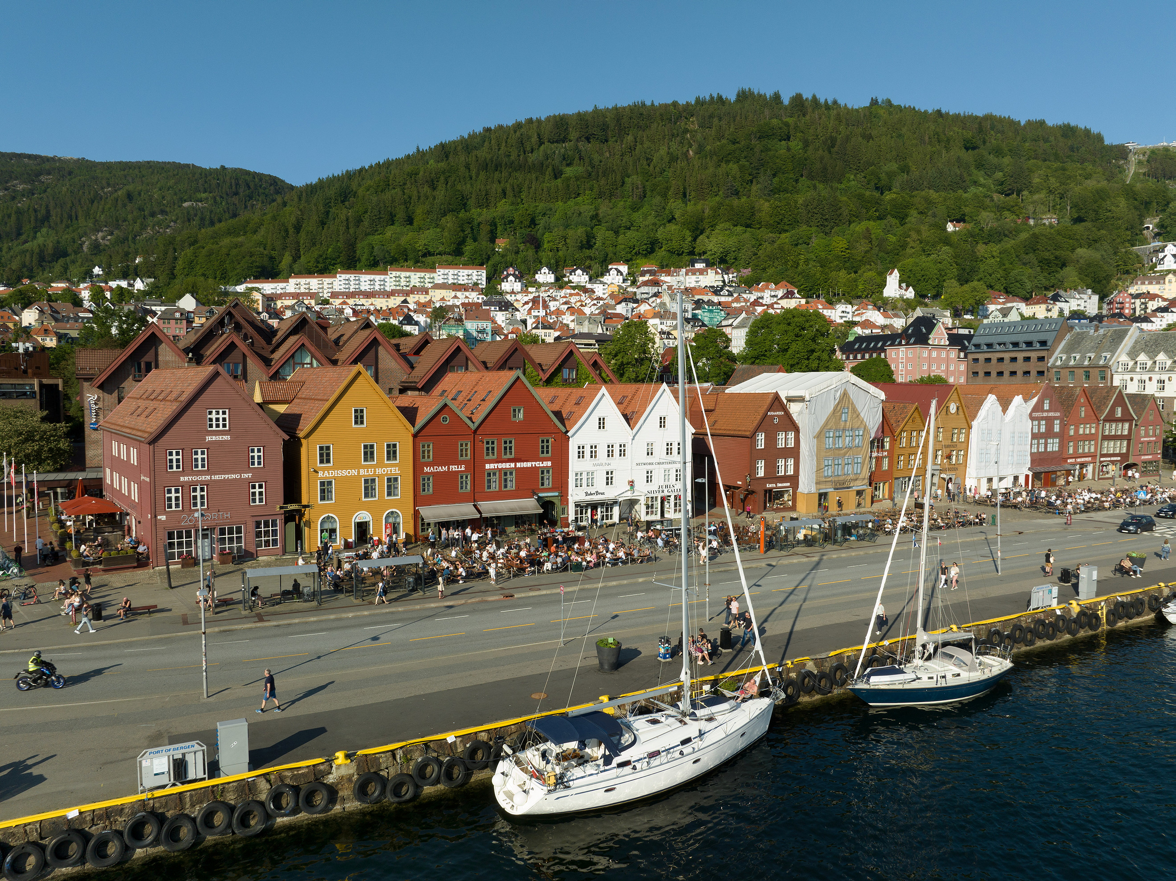 Bilde av verdensarvstedet Bryggen i Bergen.