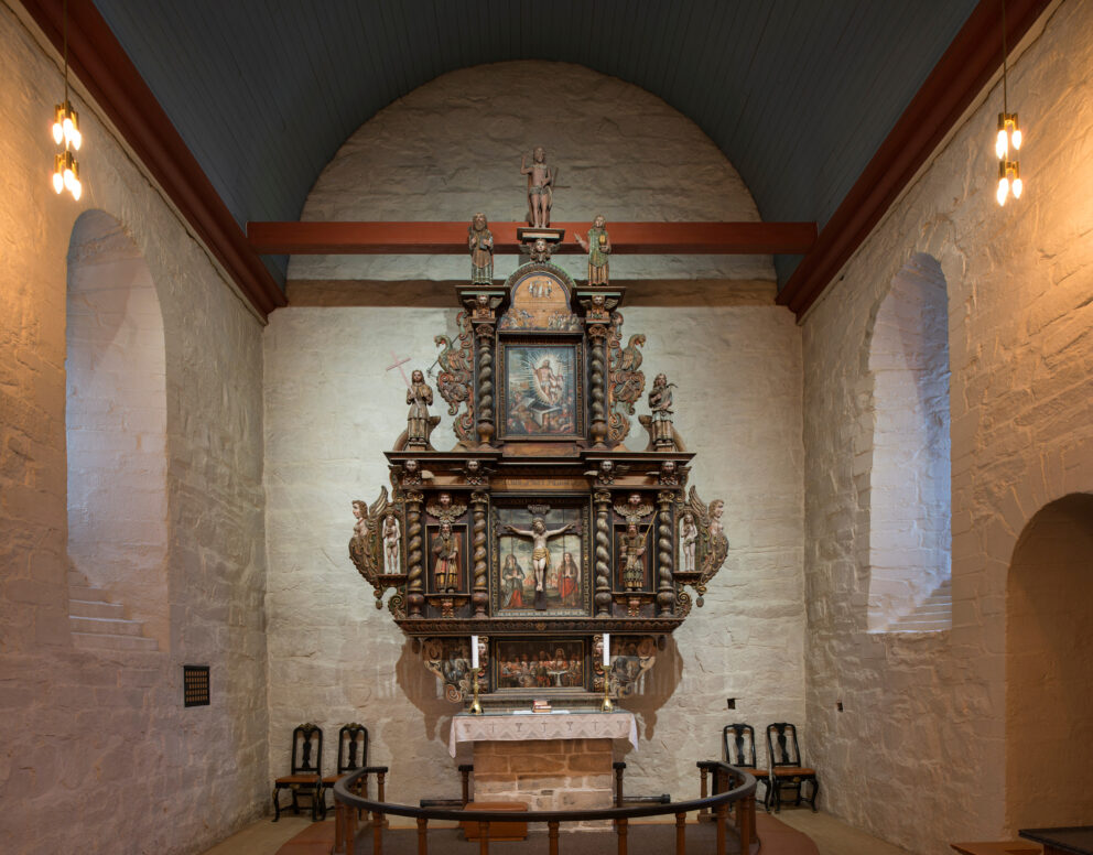 Altertavlen i Ranem kirke.
