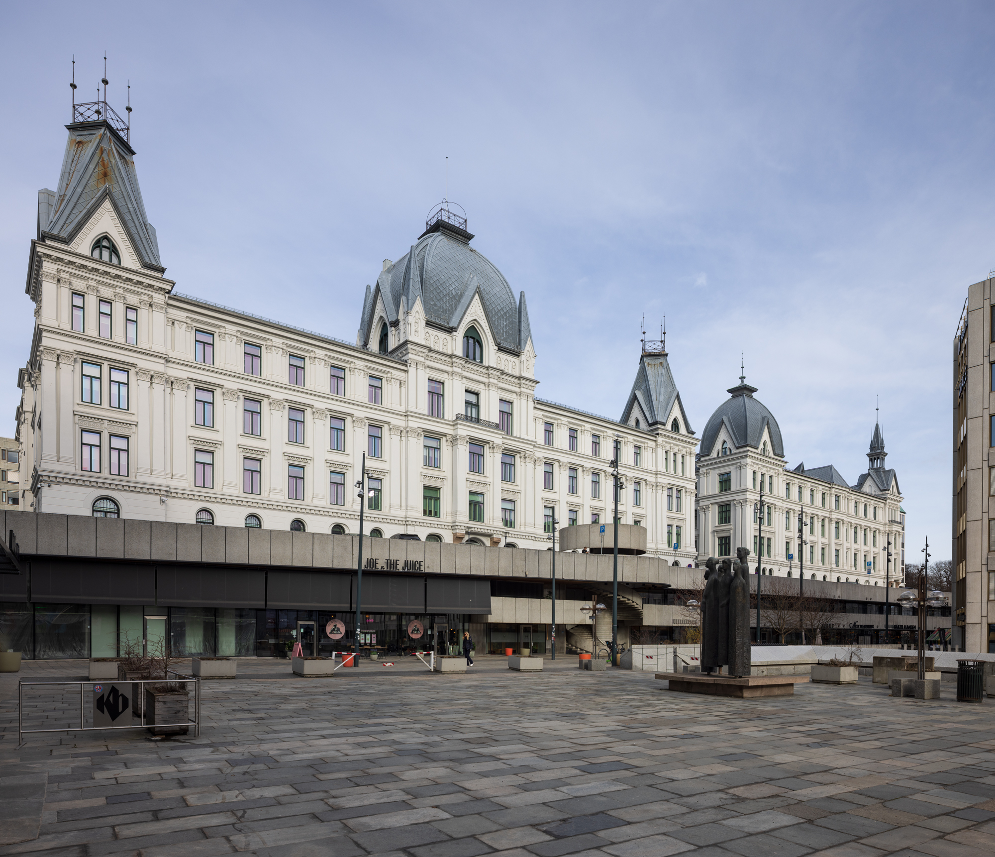 Bilde av Victoria terrasse-eiendommen, sett fra Vika terrasse.