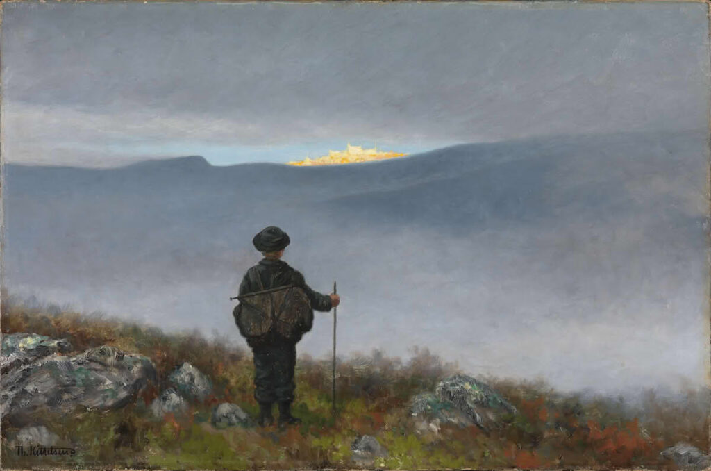 Maleriet Soria Moria av Teodor Kittelsen.